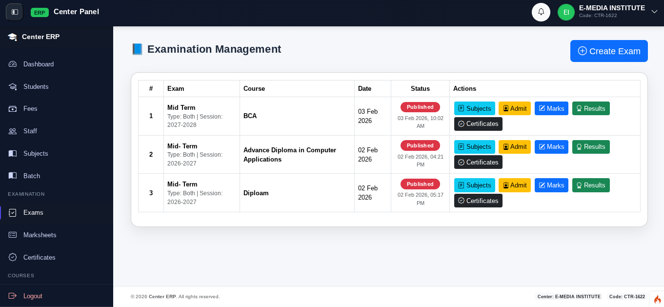 Student & Course Management